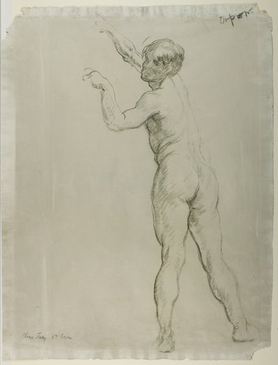 Männlicher Akt stehend von William Orpen